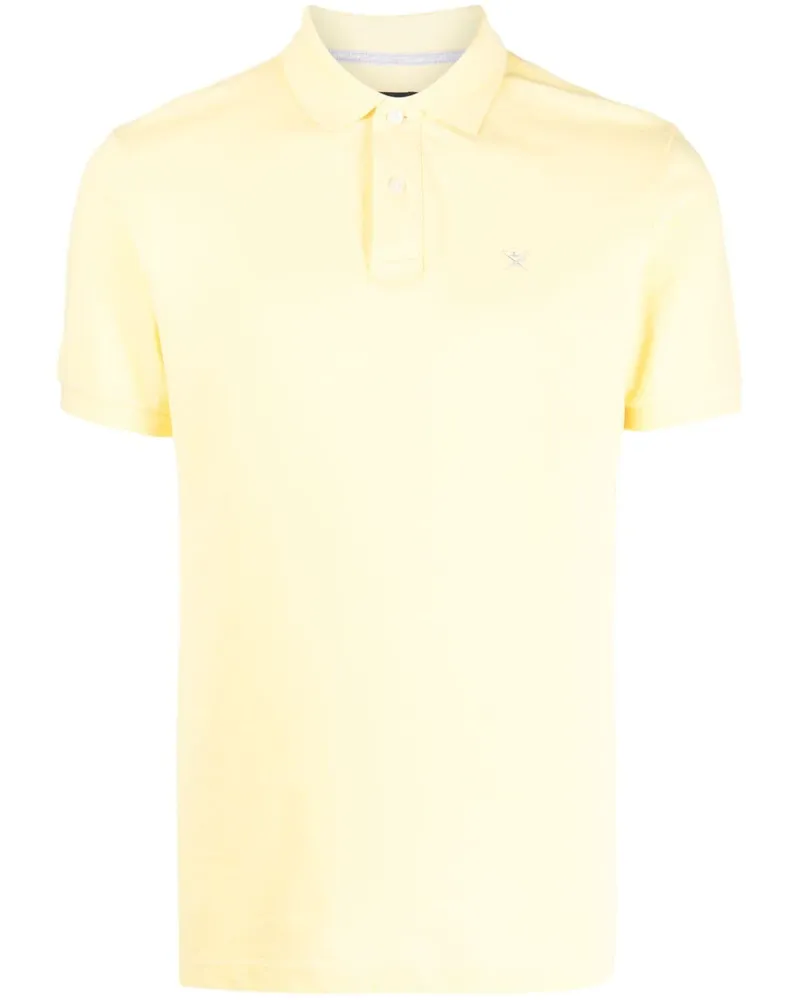 Hackett Poloshirt mit Logo-Stickerei - Gelb Gelb