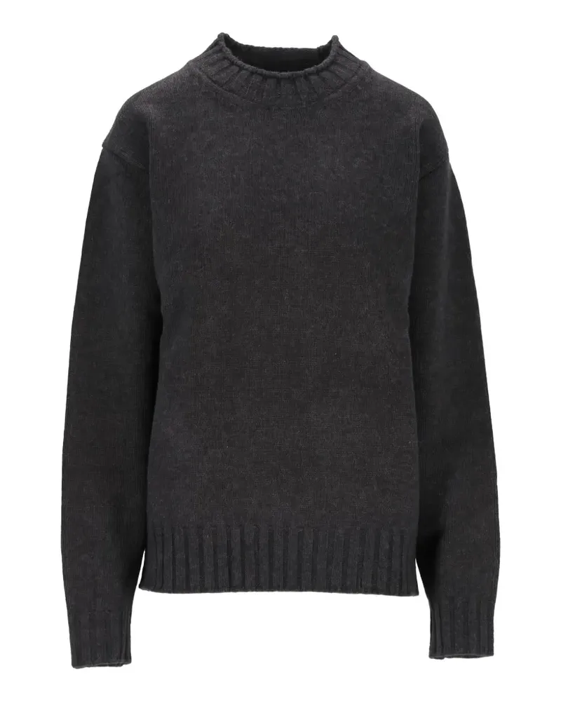 Dunst Grob gestrickter Rollkragenpullover - Schwarz Schwarz