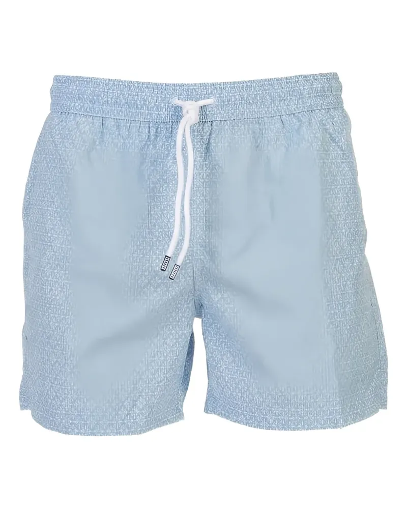 Fedeli floral-print swim shorts - Blau Blau