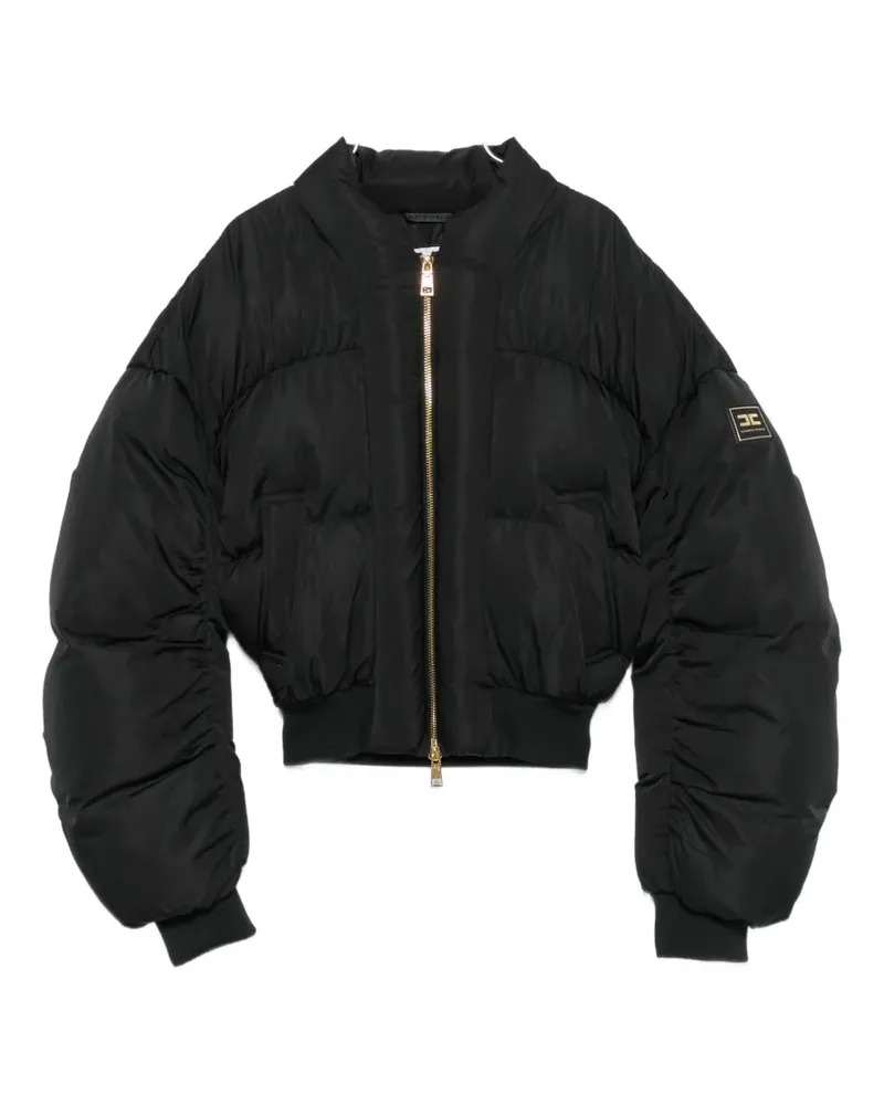 Elisabetta Franchi cropped puffer jacket - Schwarz Schwarz