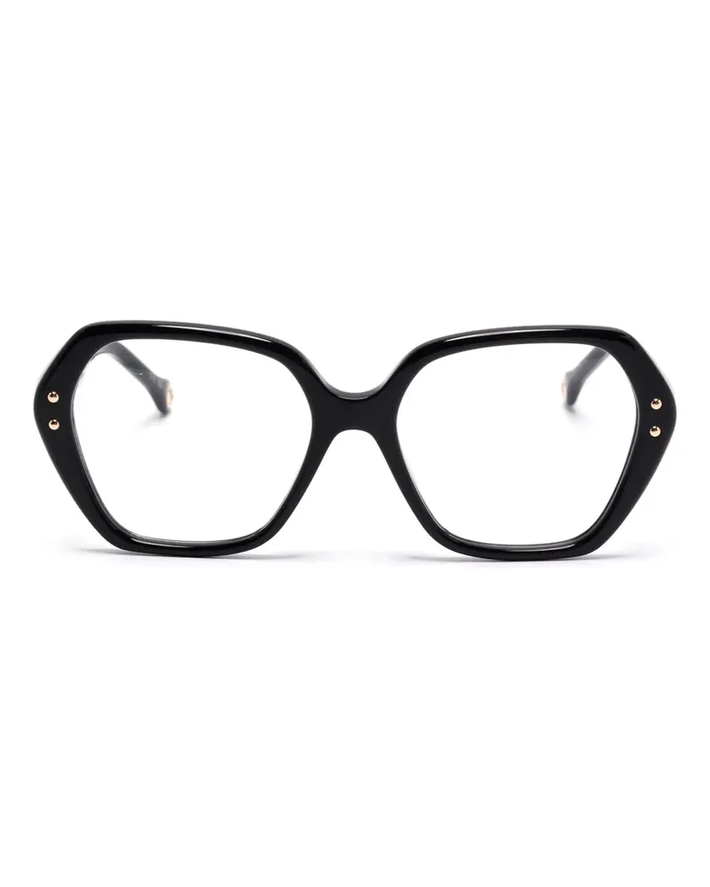 Carolina Herrera New York Brille mit geometrischem Gestell - Schwarz Schwarz