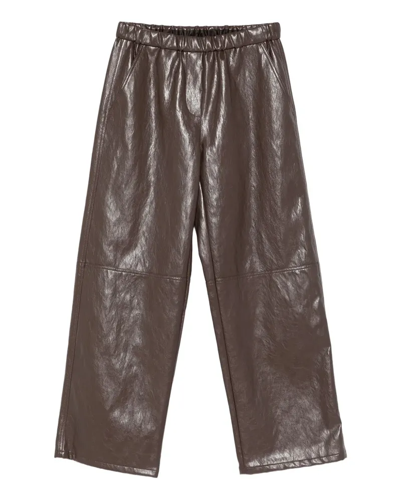 Antonelli Firenze Hose aus Leder - Braun Braun