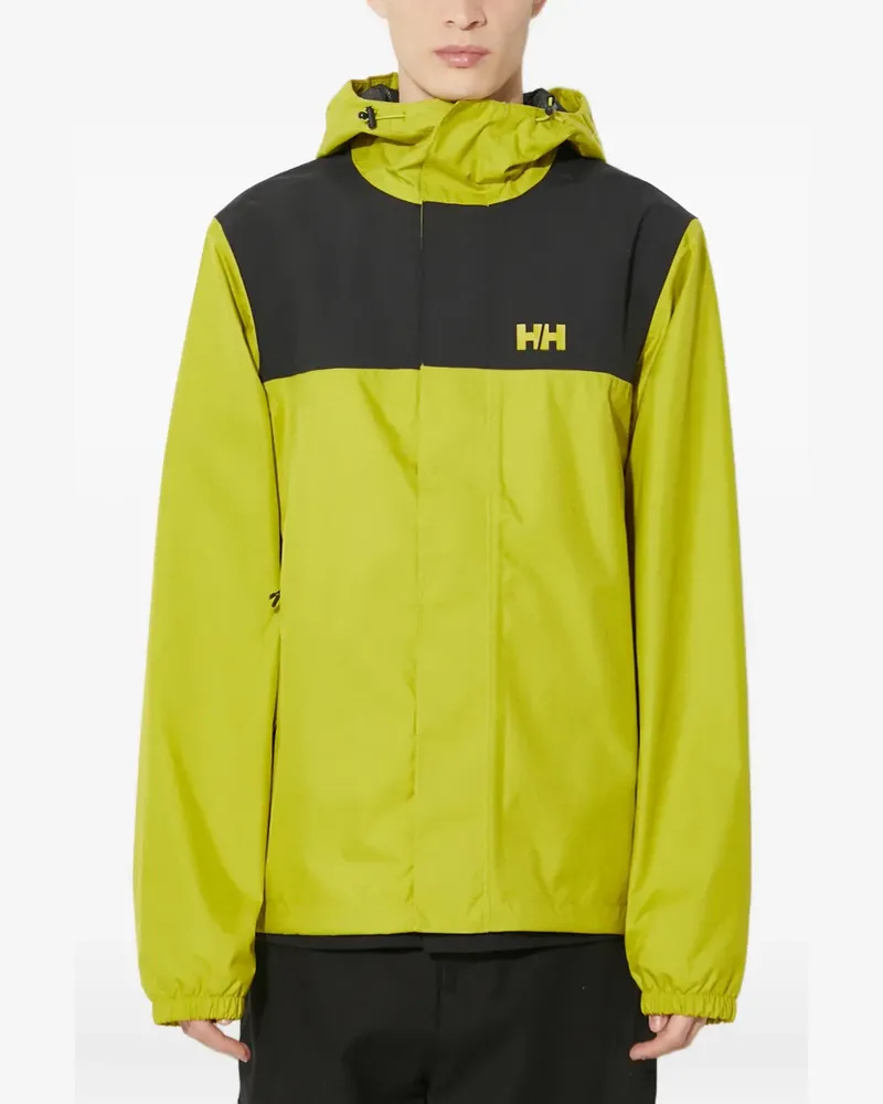 Helly Hansen Vancouver hooded colour-block rain jacket - Grün Grün