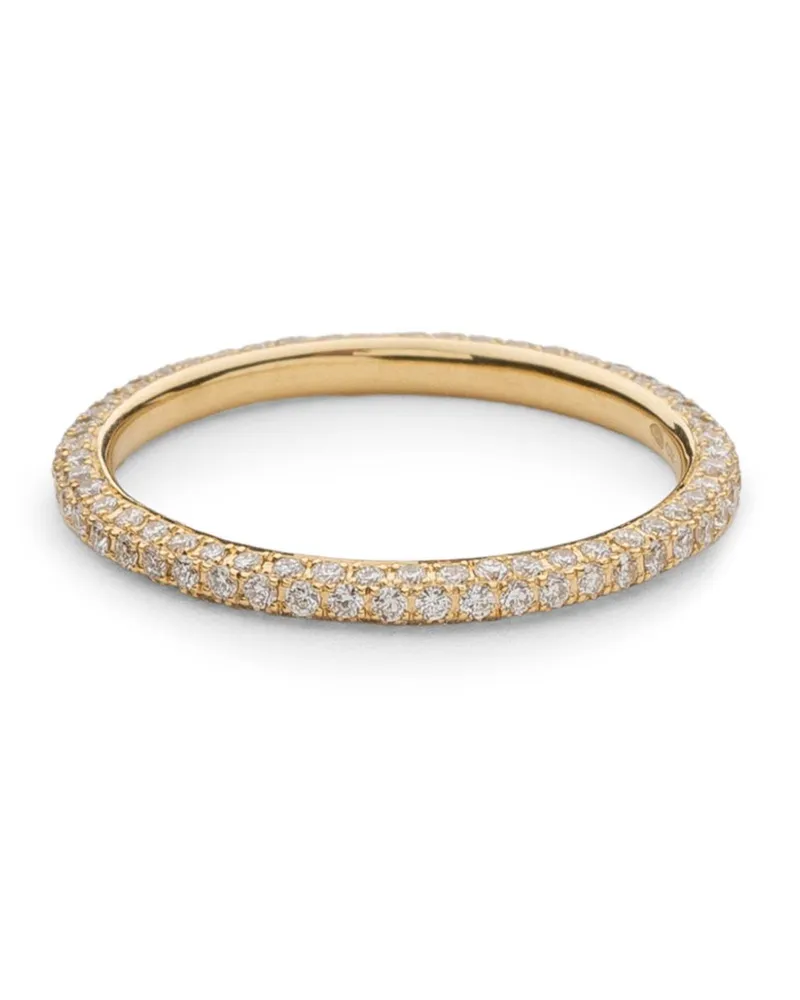 WHITE BIRD Giulia Ring aus 18kt recyceltem Gelbgold mit Diamanten Gold