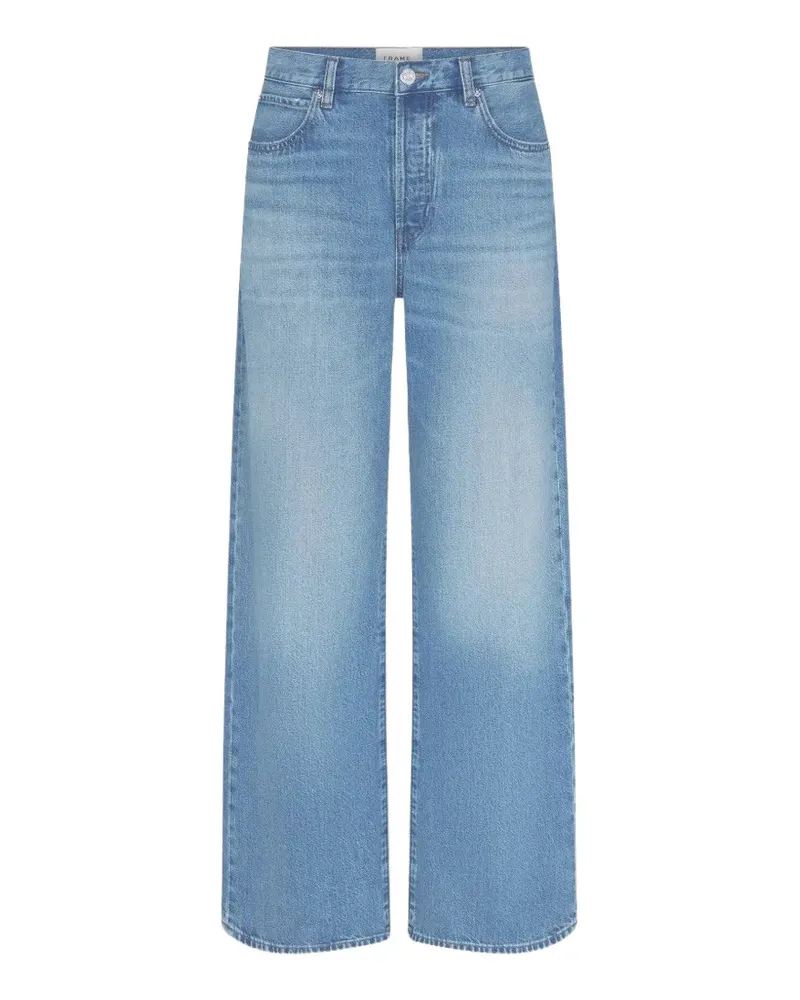 Frame Denim Ausgeblichene The Pixie Loose Wide-Leg-Jeans - Blau Blau