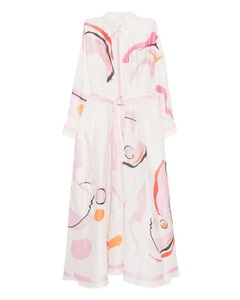 Acler Pennar Maxikleid - Weiß Weiß