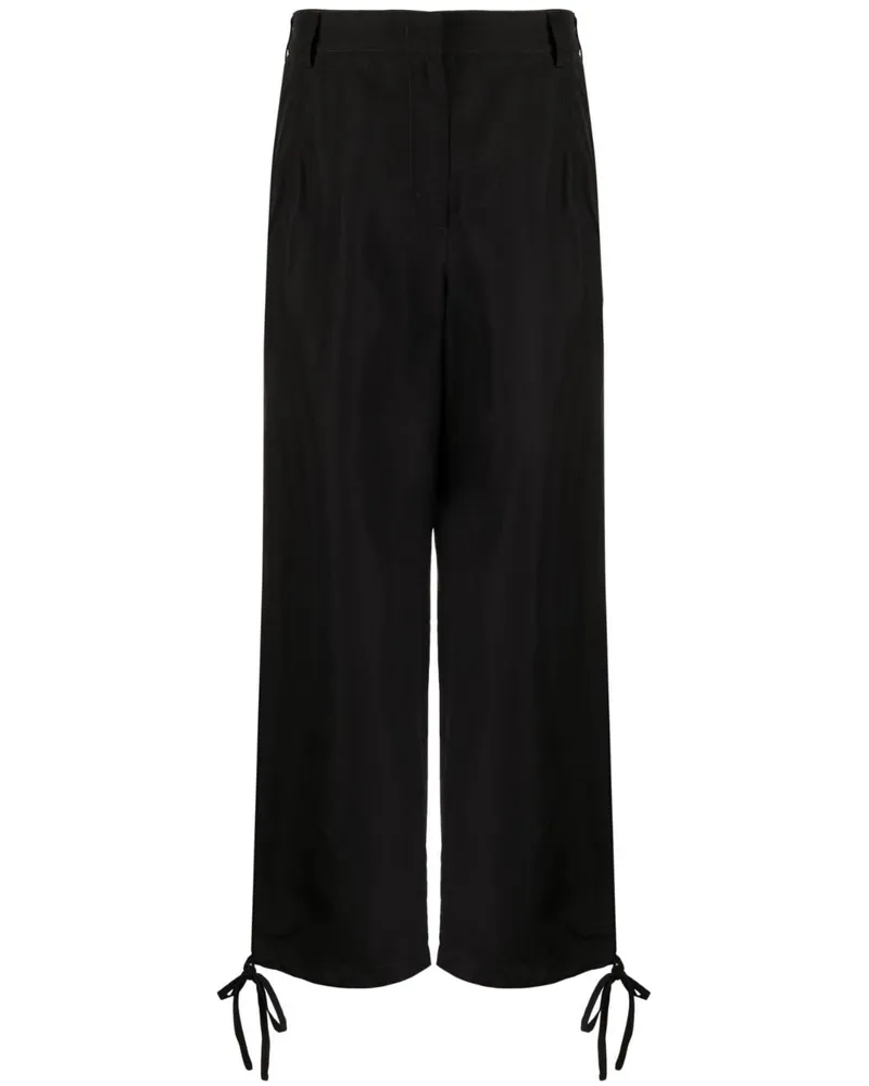 MSGM Cropped-Hose mit Schleifenverschlüssen - Schwarz Schwarz