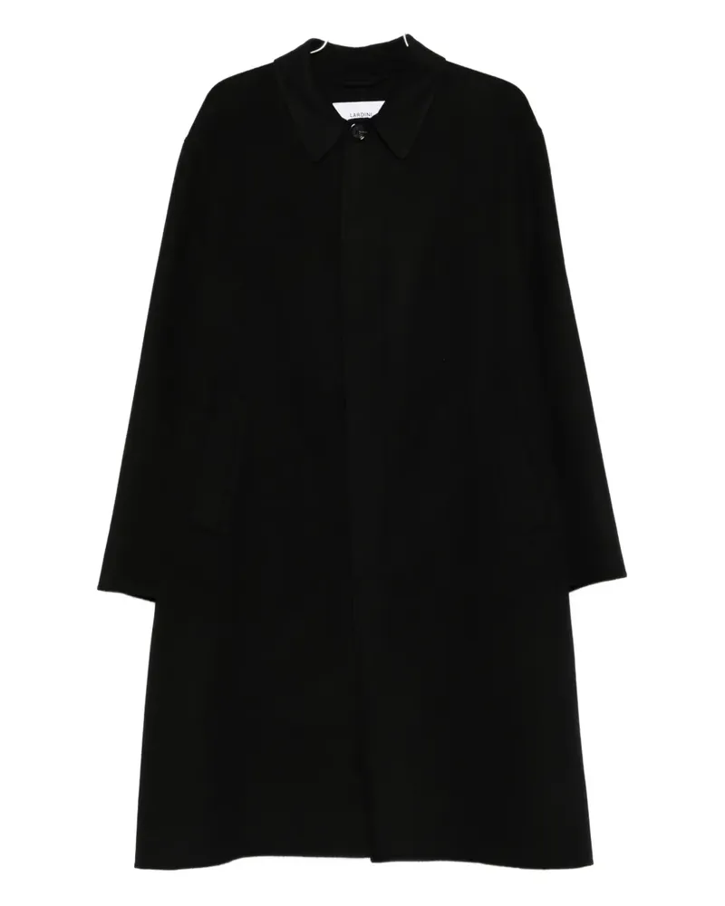 LARDINI classic-collar button coat - Schwarz Schwarz