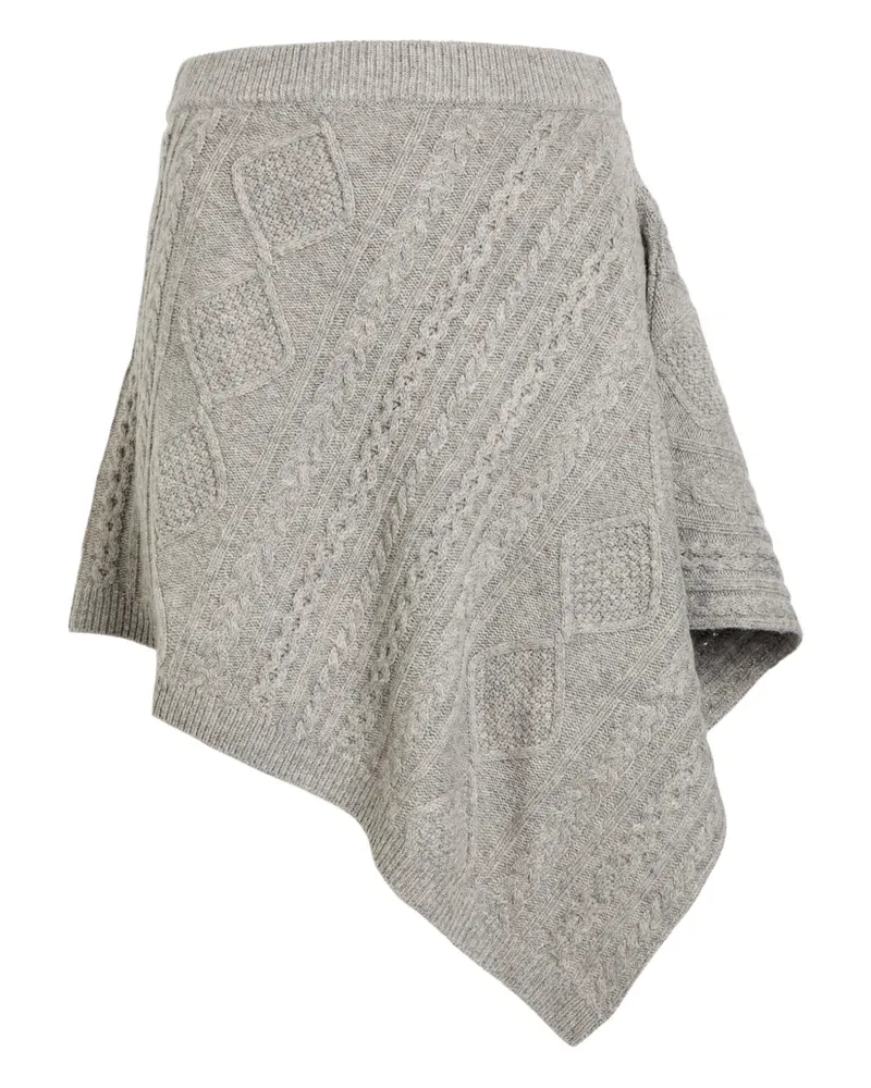 STAUD cable knit skirt - Grau Grau