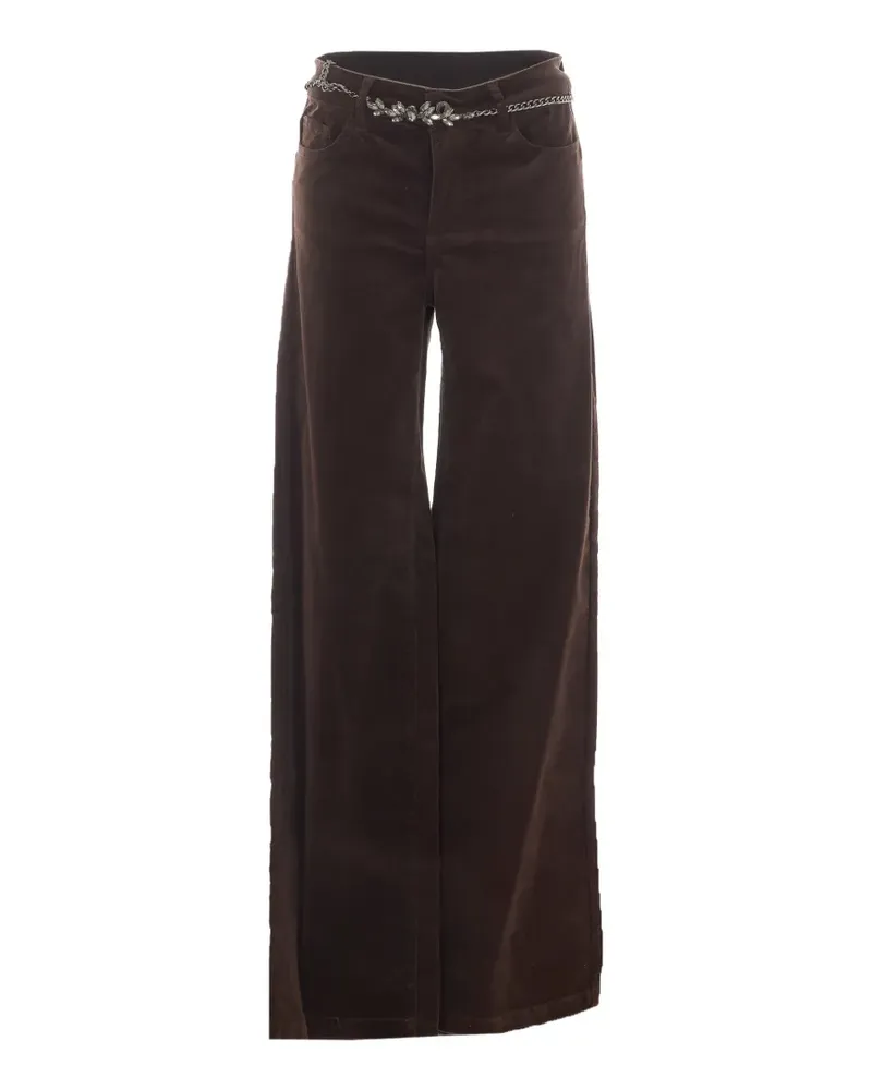 Liu Jo flare trousers - Braun Braun