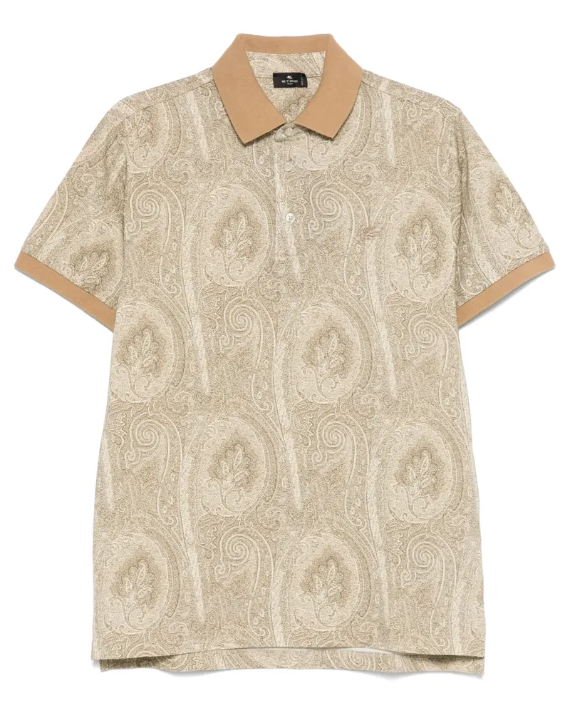 Etro Poloshirt mit Paisley-Print - Braun Braun