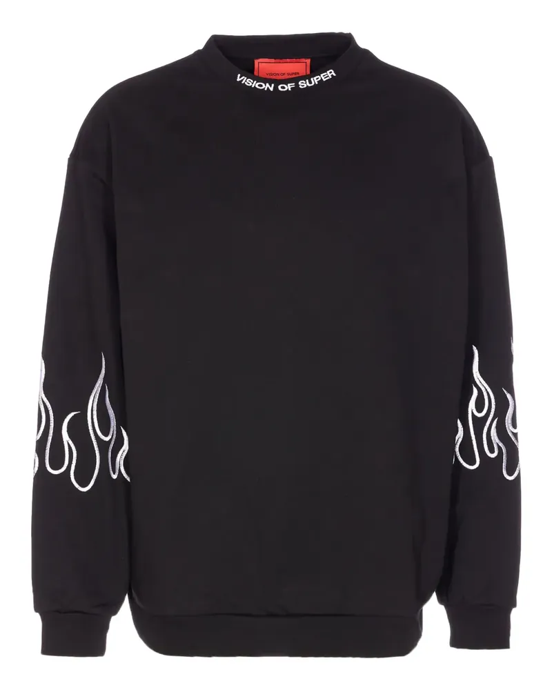 Vision Of Super Besticktes Sweatshirt - Schwarz Schwarz