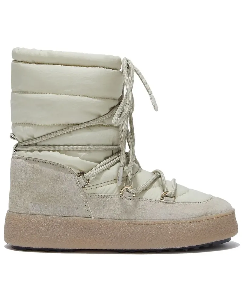 Moon Boot Gefütterte L-Track Stiefel - Nude Nude