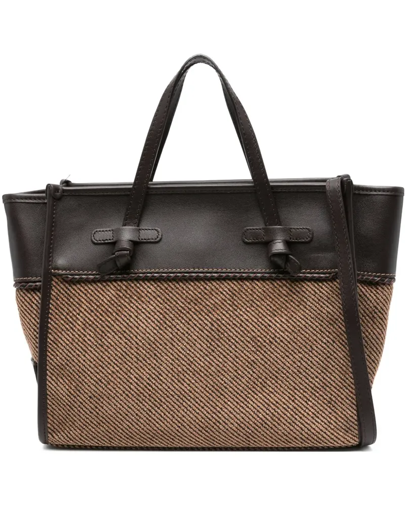 Gianni Chiarini Miss Marcella Tote Bag aus Tweed - Braun Braun