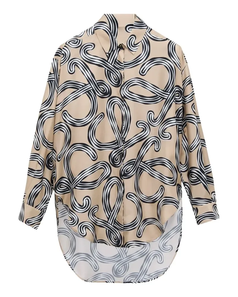 Loewe Hemd mit Anagramm-Print - Nude Nude