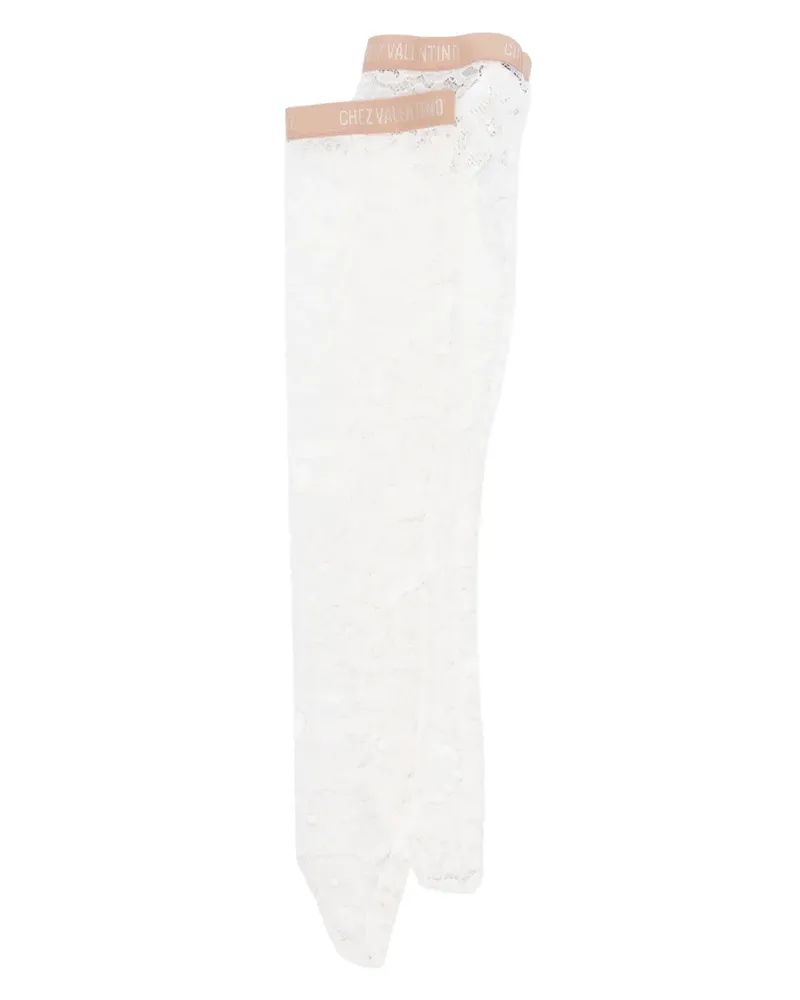 Valentino Garavani Socken mit Chantilly-Spitze - Weiß Weiß