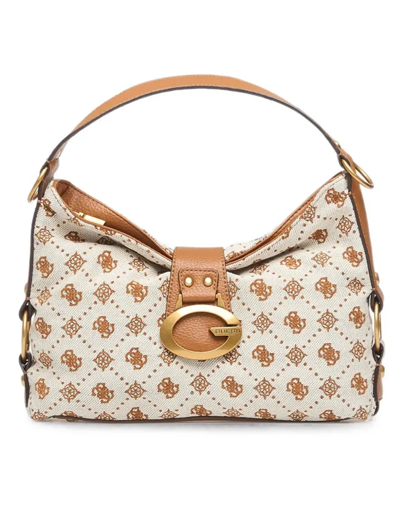 Guess Große Camden Schultertasche - Nude Nude