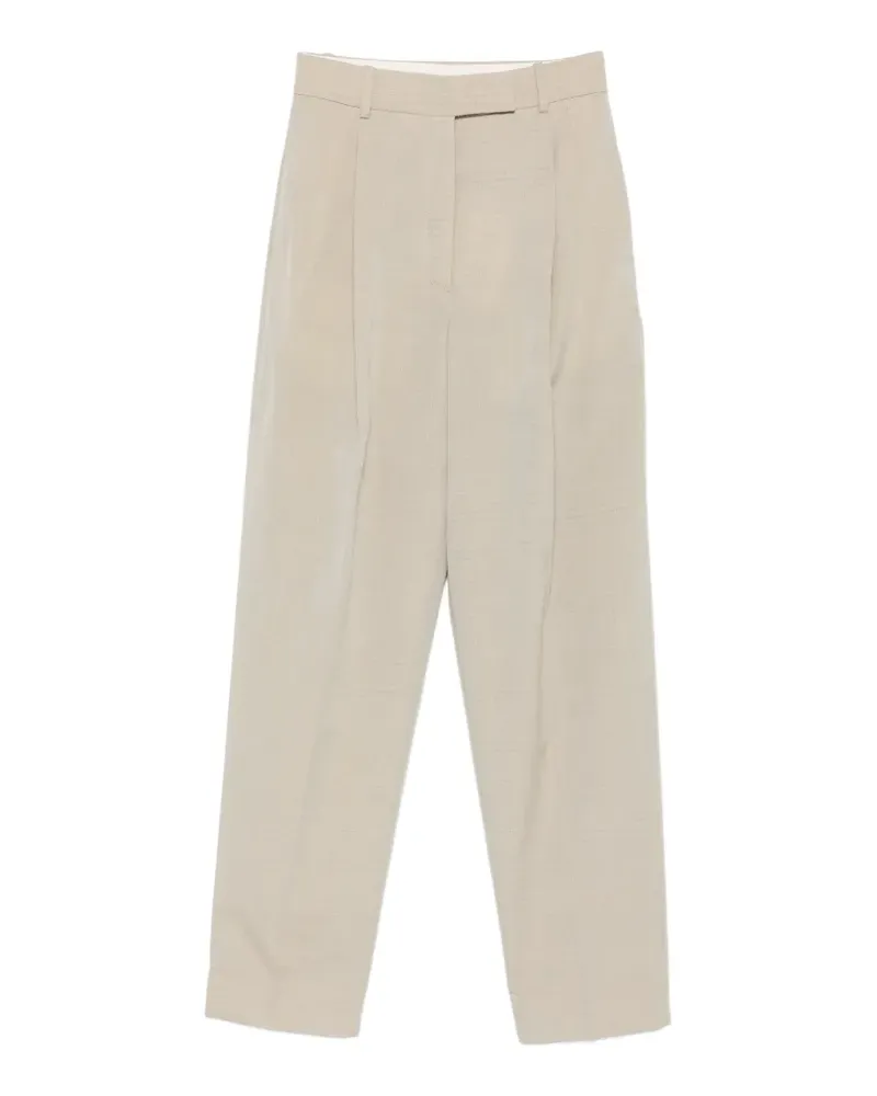 Róhe Plissierte Tapered-Hose - Nude Nude