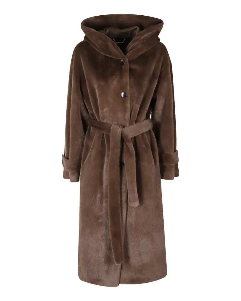 Seventy hooded belted coat - Braun Braun