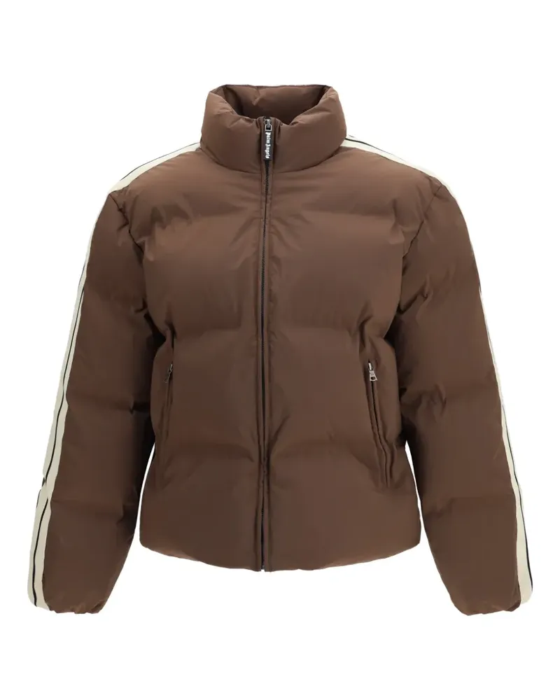 Palm Angels logo padded jacket - Braun Braun