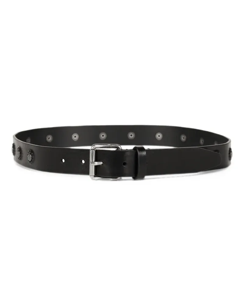 Christophe Lemaire Marguerite Gürtel 30mm aus pflanzlichem Leder - Schwarz Schwarz