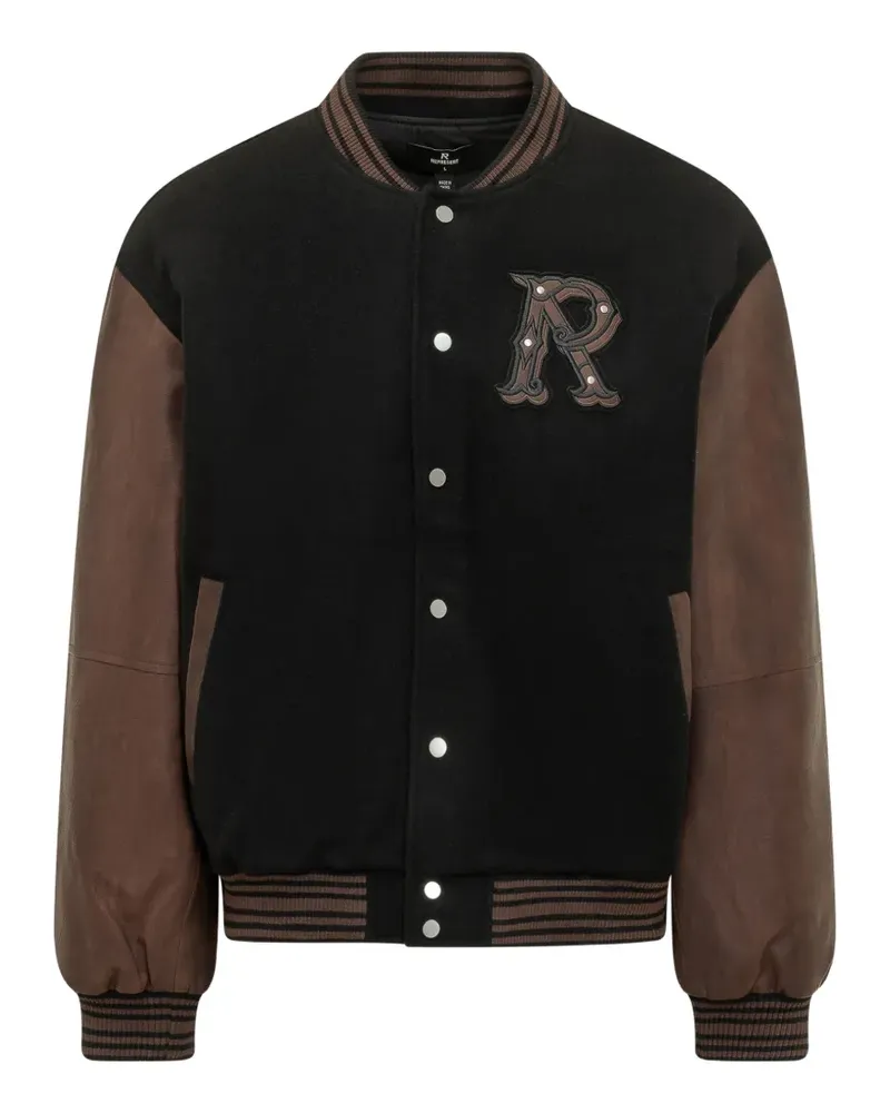 REPRESENT Varsity logo-appliqué bomber jacket - Schwarz Schwarz