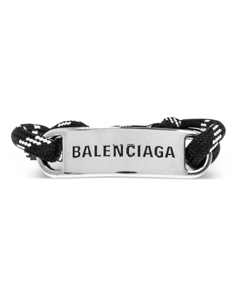 Balenciaga Plate Armband - Schwarz Schwarz