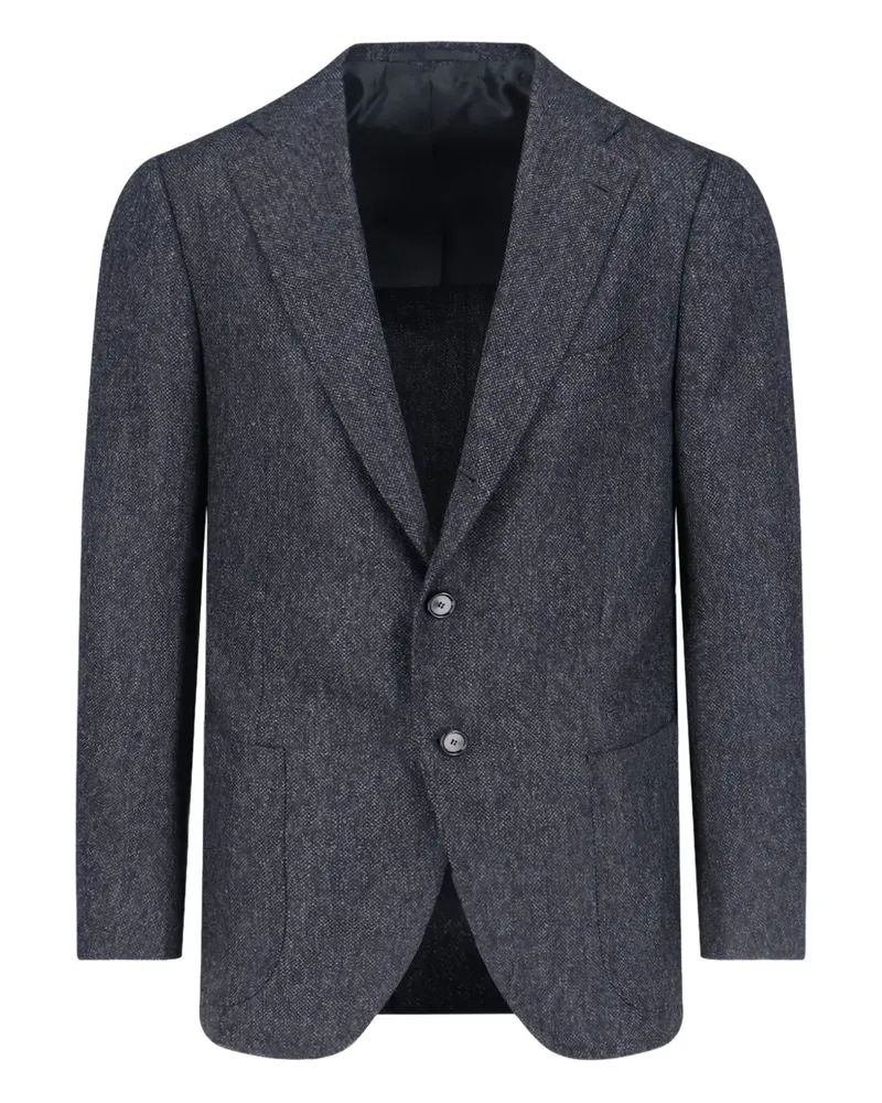 Cesare Attolini single-breasted blazer - Grau Grau