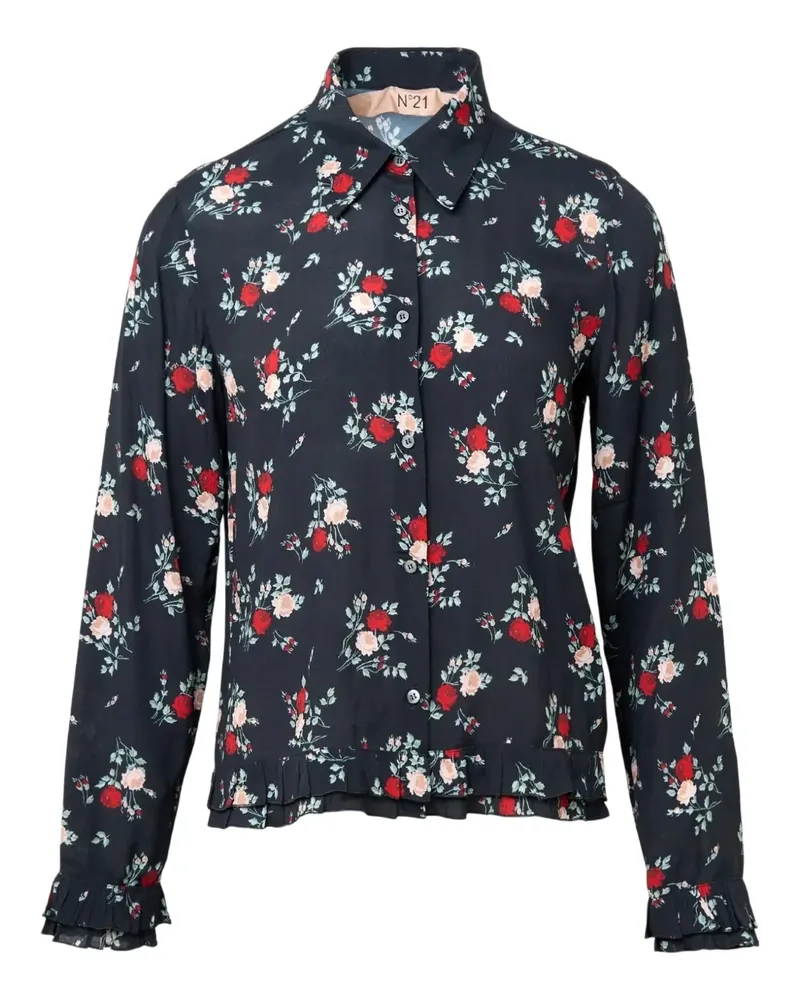 N° 21 long-sleeve blouse - Schwarz Schwarz