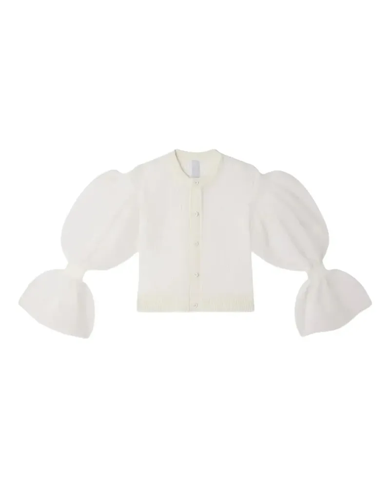 CFCL Marie puff-sleeve cardigan - Weiß Weiß