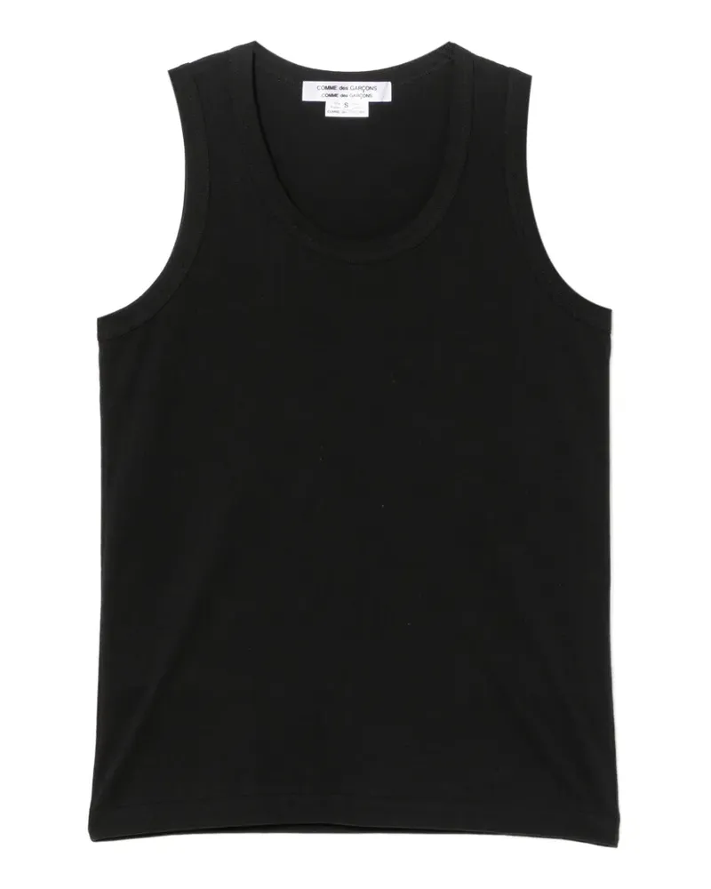 Comme des Garçons Tanktop mit rundem Ausschnitt - Schwarz Schwarz