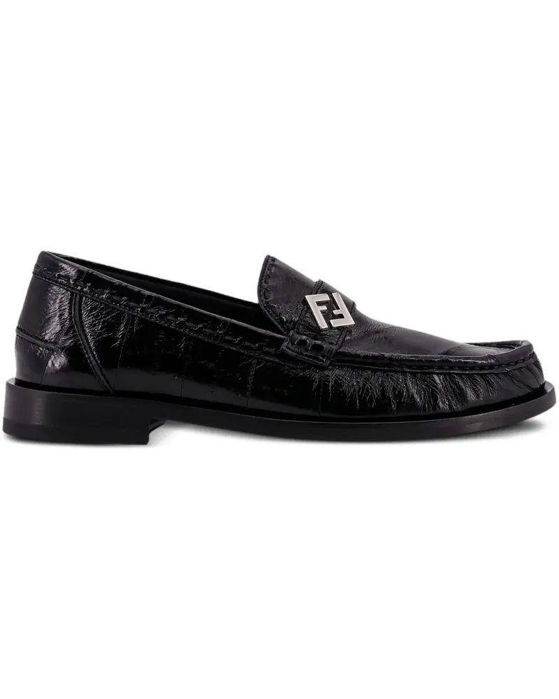 Fendi Missina leather loafers - Schwarz Schwarz