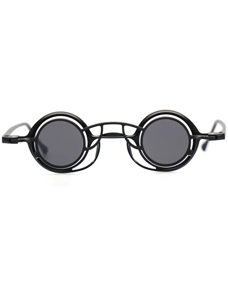 RIGARDS Matte Brille mit rundem Gestell - Schwarz Schwarz