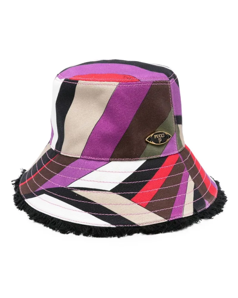 Emilio Pucci Fischerhut mit Print - Violett Violett