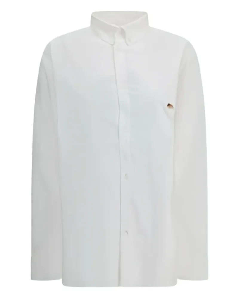 Fiorucci patch button shirt - Weiß Weiß
