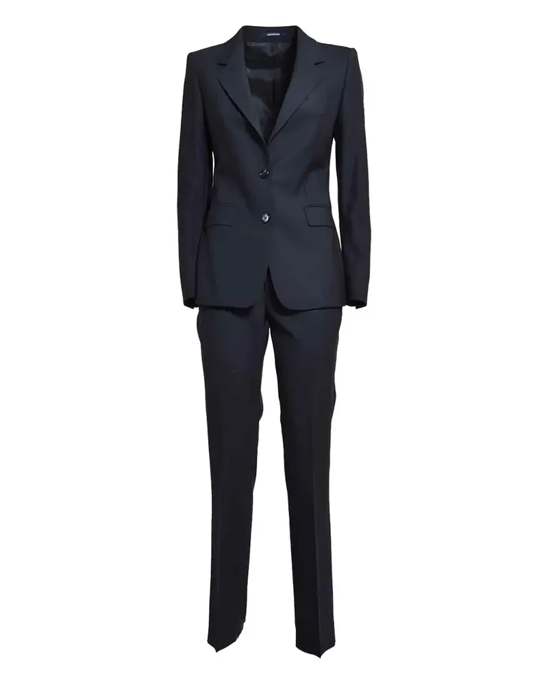 Tagliatore Einreihiger Anzug - Schwarz Schwarz
