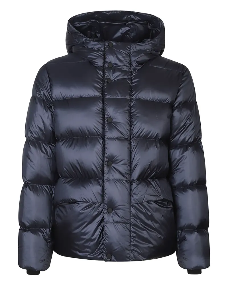 ADD hooded puffer jacket - Blau Blau