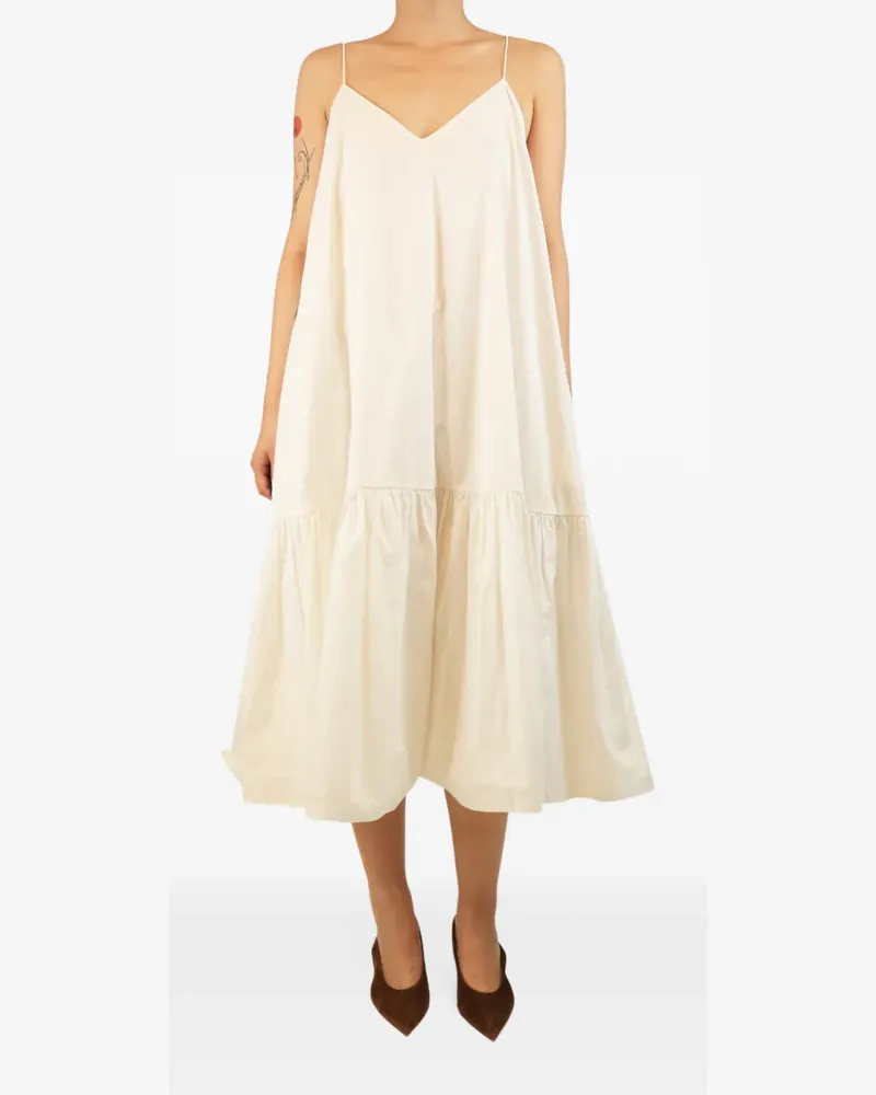 Anine Bing Gestuftes Midikleid - Nude Nude