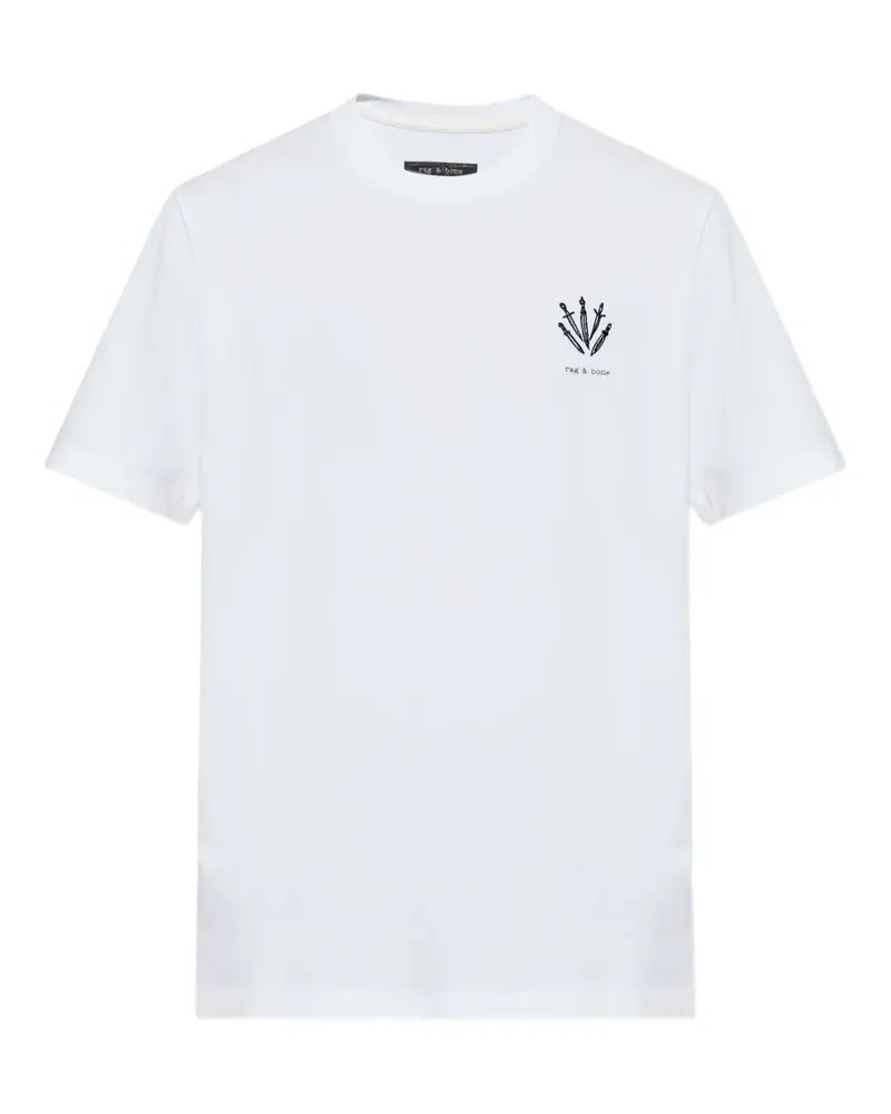 Rag & Bone T-Shirt mit Logo-Print - Weiß Weiß