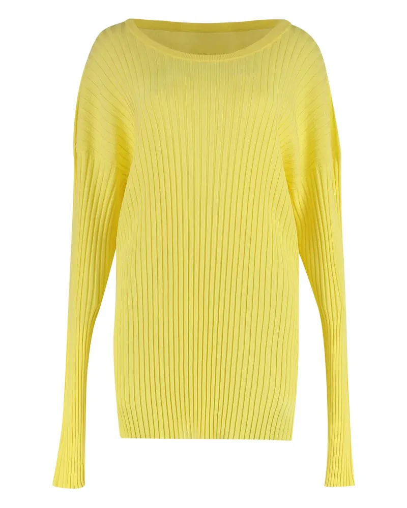 Maison Margiela Gerippter Strickpullover - Gelb Gelb