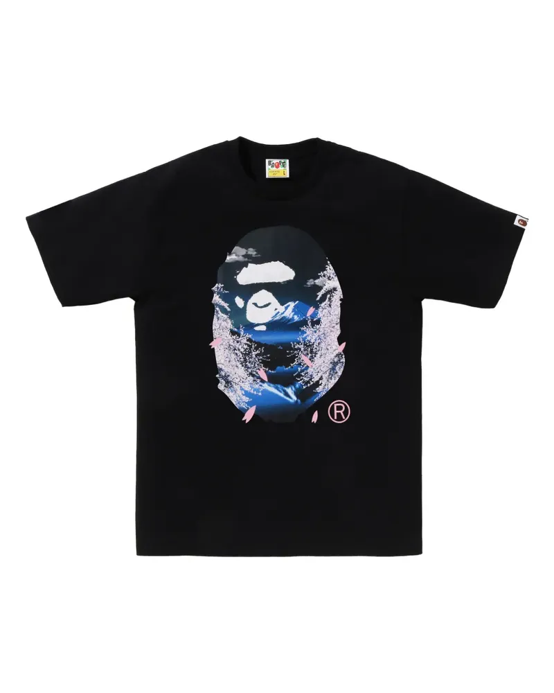 BAPE Sakura T-Shirt - Schwarz Schwarz