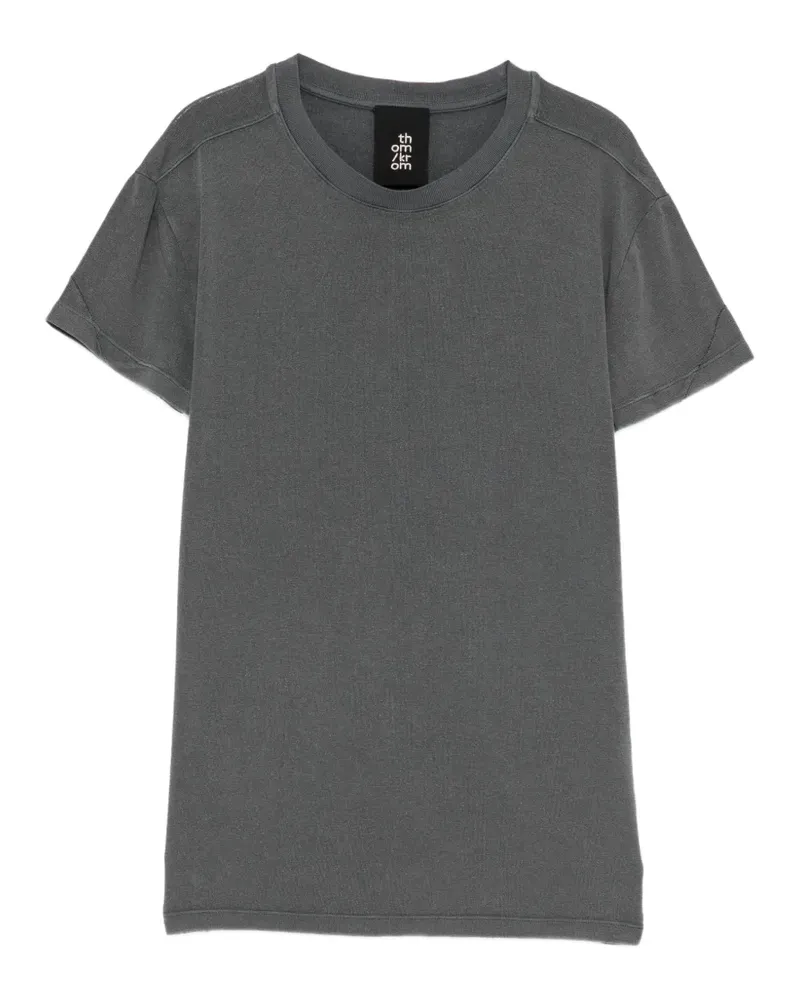 THOM KROM basic crew-neck T-shirt - Grau Grau