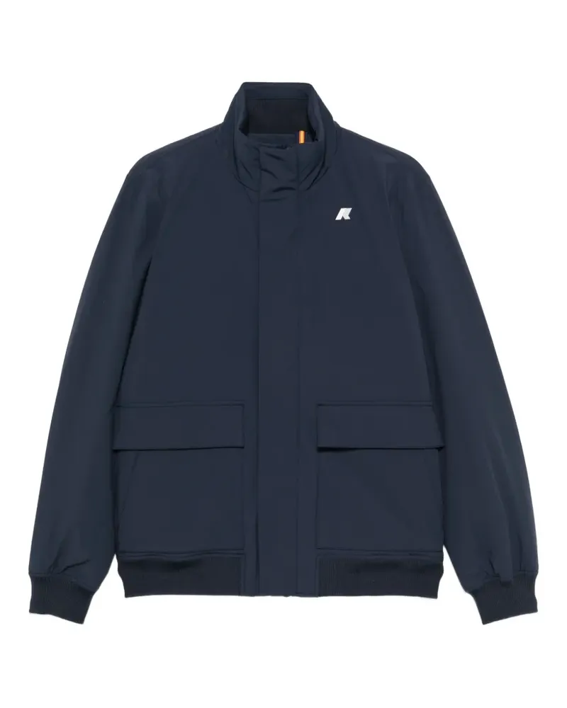 K-Way Jacke mit Logo-Patch - Blau Blau
