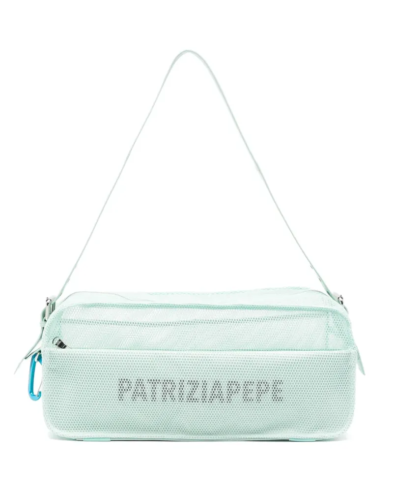 Patrizia Pepe large In My Space mesh shoulder bag - Grün Grün