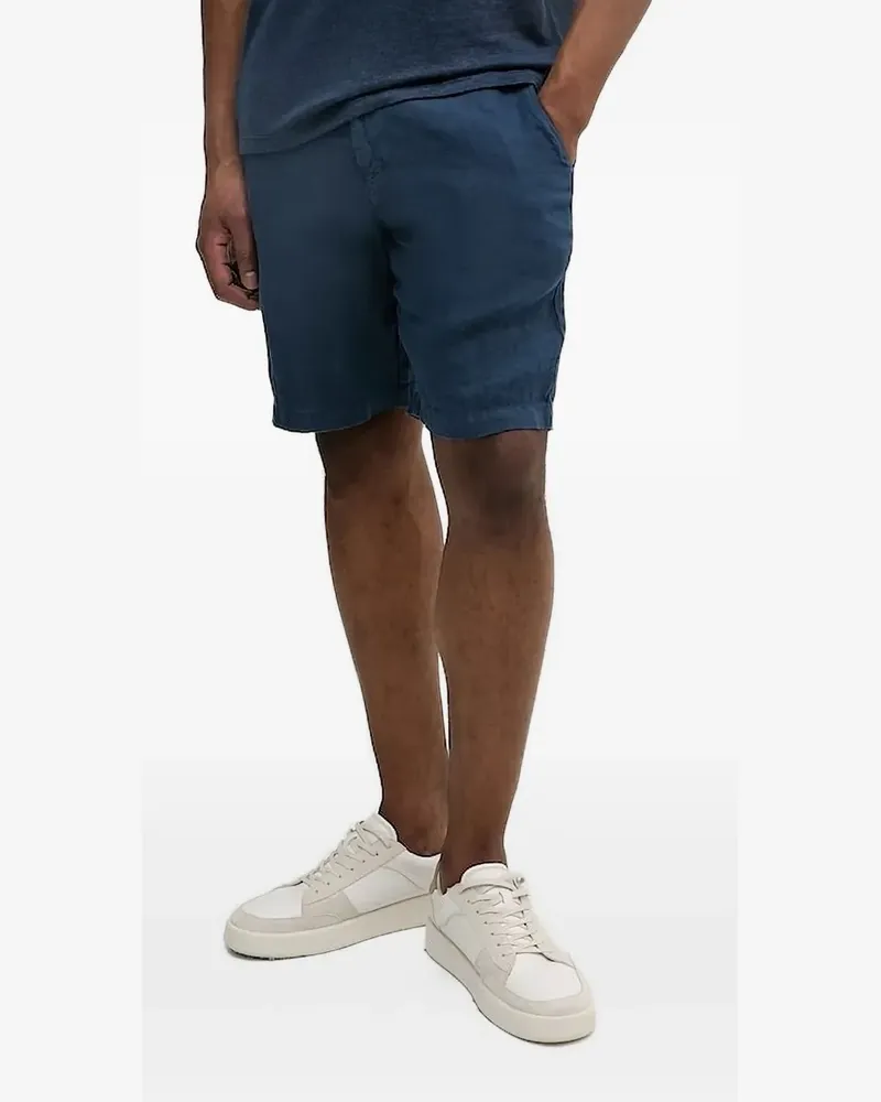 MC2 Saint Barth Leinenshorts mit elastischem Bund - Blau Blau