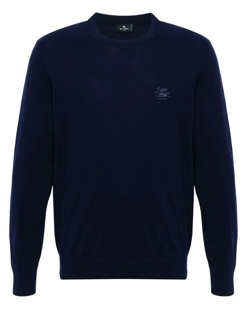 Etro Pullover mit Pegaso-Motiv - Blau Blau