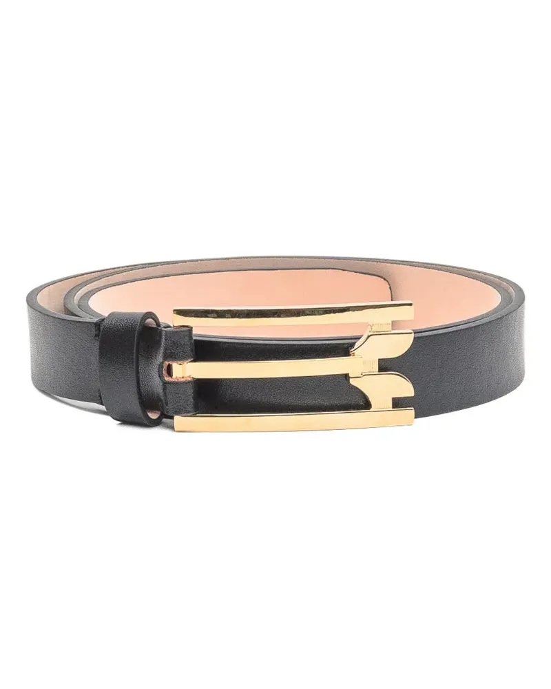 Victoria Beckham logo-buckle belt - Schwarz Schwarz