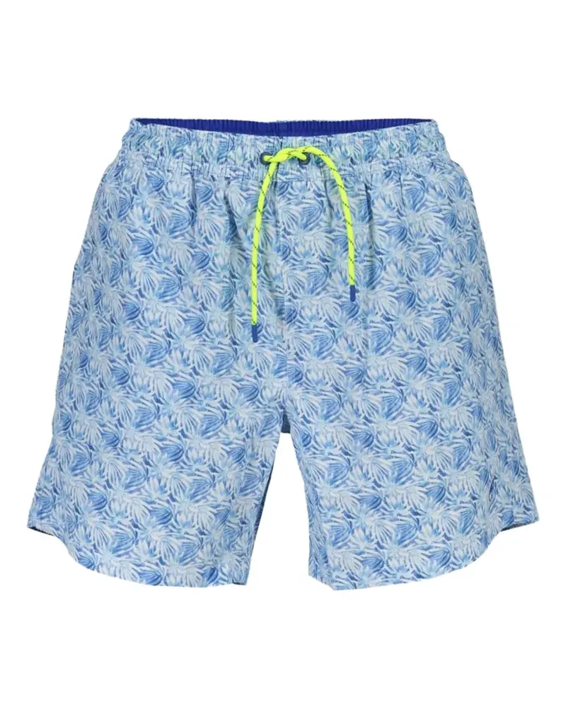 North Sails floral-print swim shorts - Blau Blau