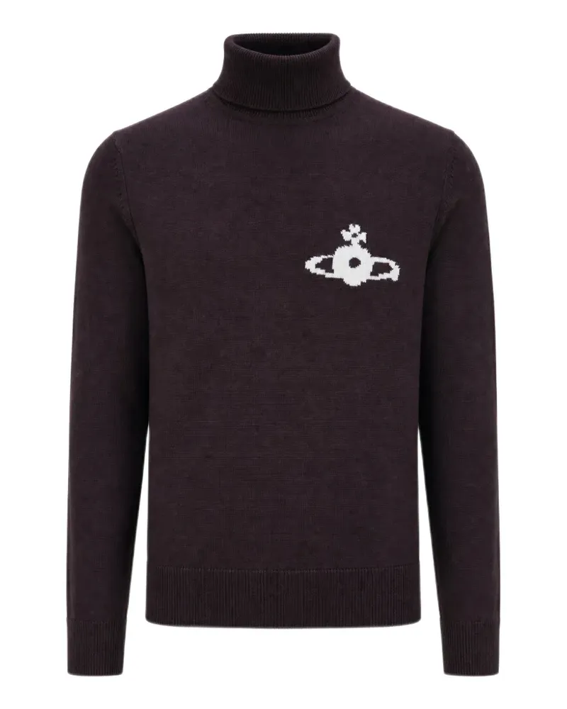 Vivienne Westwood Pullover mit Orb-Intarsie - Violett Violett