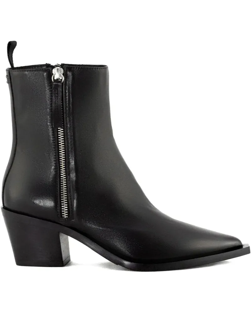 HALMANERA Taby Stiefel mit Reißverschluss 50mm - Schwarz Schwarz